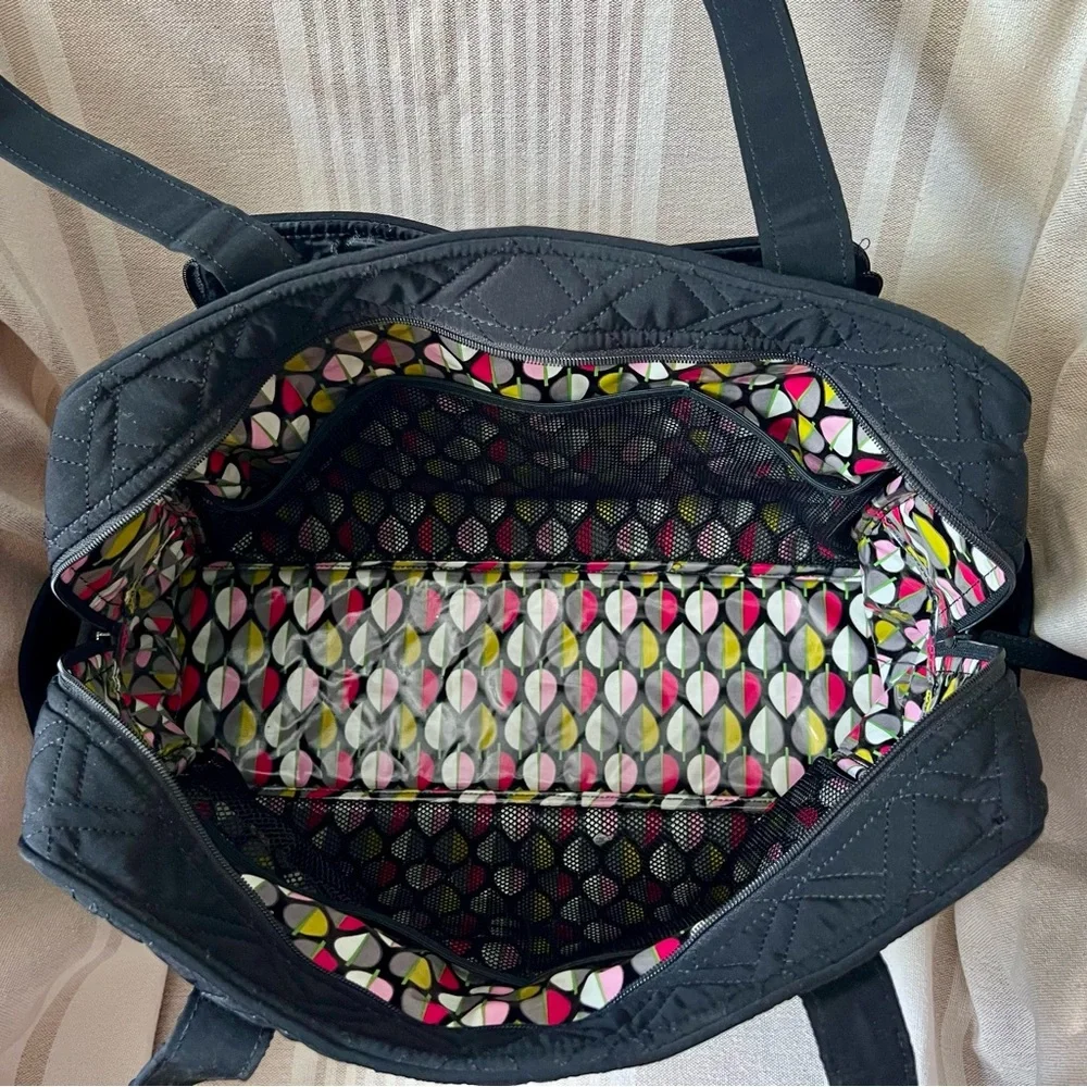 Vera Bradley Stroll Around Quilted Diaper Bag with changing pad